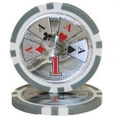 Picture of BENJAMIN FRANKLIN POKER CHIPS  14gr /1$ (roll of 25pcs)