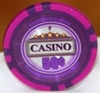 Casino poker chip, 50 cents, 14 g