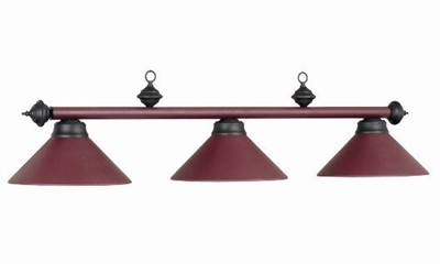 Picture of 61011- Billiard lamp full metal shade ''Cherry''