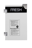 Picture of 71864 Left glass door 16oz Black (FRESH)