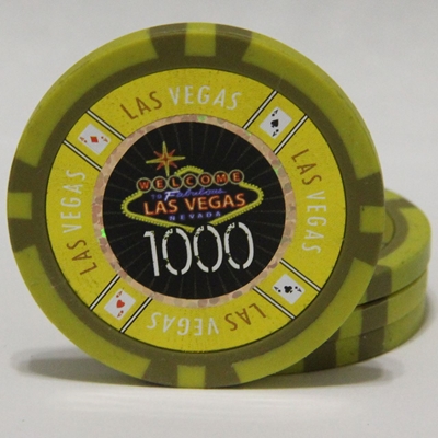 Picture of 12323 Poker chips set 500 pcs 14gr LAS VEGAS  Tournament