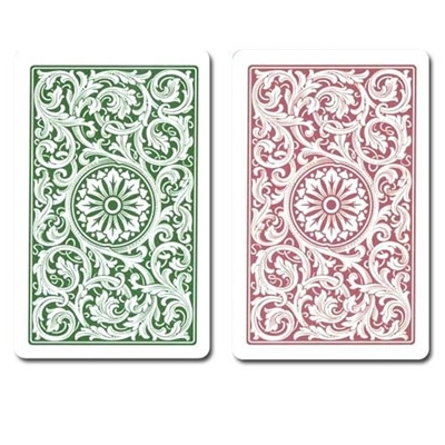 Picture of 11225 Duopack Copag    POKER     JUMBO         BURGUNDY/GREEN