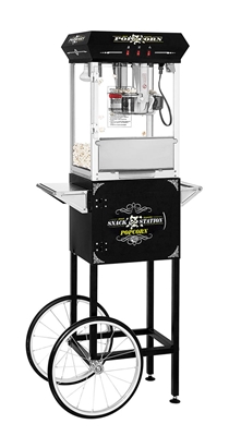 Picture of 71320 Popcorn machine 8oz with cart SNACK STATION series BLACK