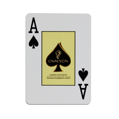 Picture of Jeu de cartes 100% plastique -Ovalyon / Jumbo / Gold