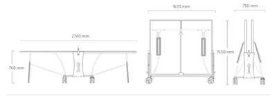 Picture of NT132650B-C- Cornilleau Tenis Table  "250 INDOOR"