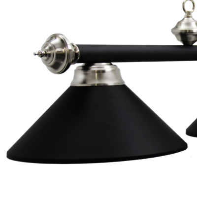 Picture of 61006- Billiard lamp full metal shade '' Matte Black & SS"