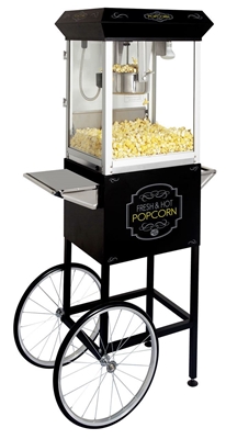 Picture of 71310 Popcorn machine 8oz with cart / BLACK / Oscar series