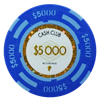Picture of 12797 Cash club poker chips 14gr - $5000- (Roll of 25 pcs)