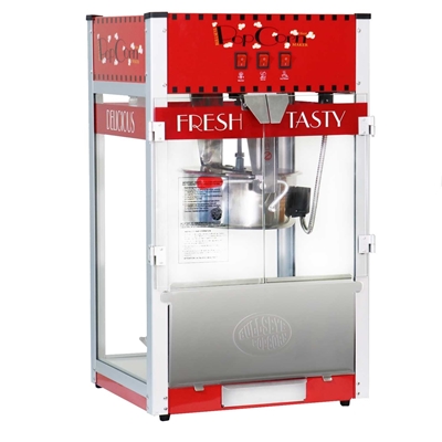 Picture of 71406 - Popcorn machine 16oz   with cart - RED