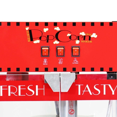 Picture of 71406 - Popcorn machine 16oz   with cart - RED