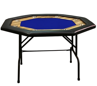 Picture of 15114 Octagonal poker table with racetrack- up to 8 players Black