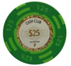 Picture of 12792 Cash club poker chips 14gr - $25- (Roll of 25 pcs)