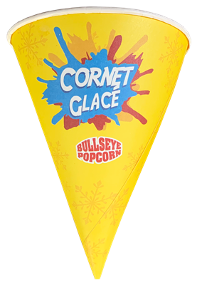 Picture of 73200 Waxed cone 6oz Party Design for snow cone -100pcs