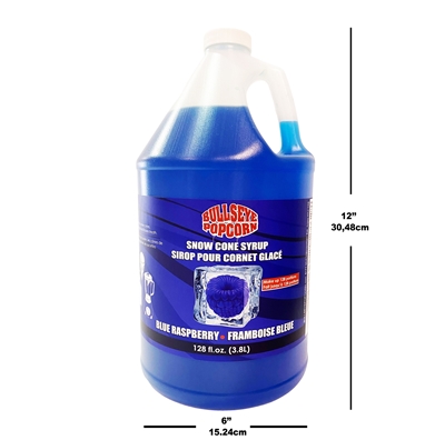 Picture of 73220 - Bullseye popcorn - Snow cone syrup Blue Raspberry 3.8L