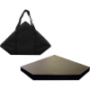Nylon carrying bag with folded octagonal poker table top