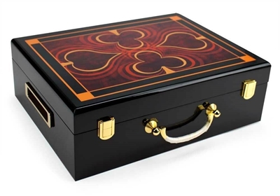 Picture of Deluxe Wooden poker chips case