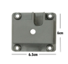 Gear plate receiver with dimensions 6.5 cm by 6 cm