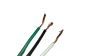 Power supply wiring cables with colored wires