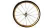 Picture of 71824 Gold Aluminum Wheel for Snack Station 4oz and 8oz Popcorn Machine Cart
