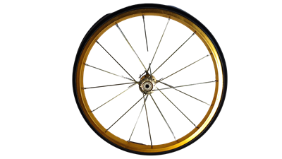 Picture of 71824 Gold Aluminum Wheel for Snack Station 4oz and 8oz Popcorn Machine Cart