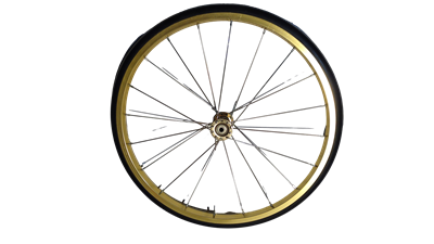 Picture of 71828 Gold Aluminum Wheel for 8oz and 16oz Popcorn Machine Cart