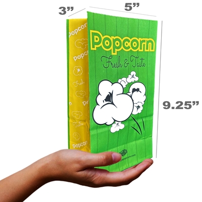 Picture of 70073- Popcorn bags 3oz with flat bottom -Box of 1000