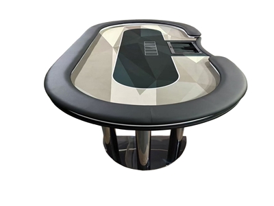 Picture of 10320 Black Stainless Steel Poker Table Base – 29'' Height