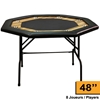 Picture of 15114 Octagonal poker table with racetrack- up to 8 players Black
